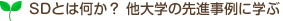 SDとは何か？　他大学の先進事例に学ぶ